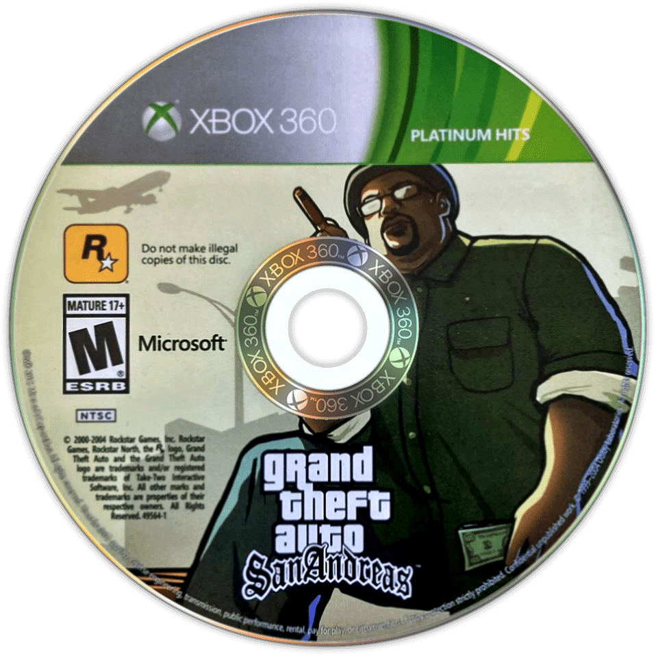Grand Theft Auto: San Andreas media 2 for Xbox 360